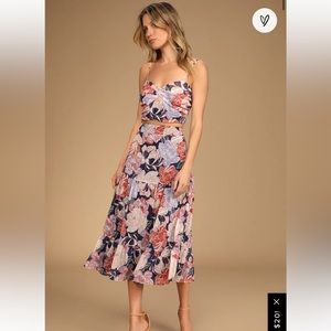Lulus Floral Dress NWT